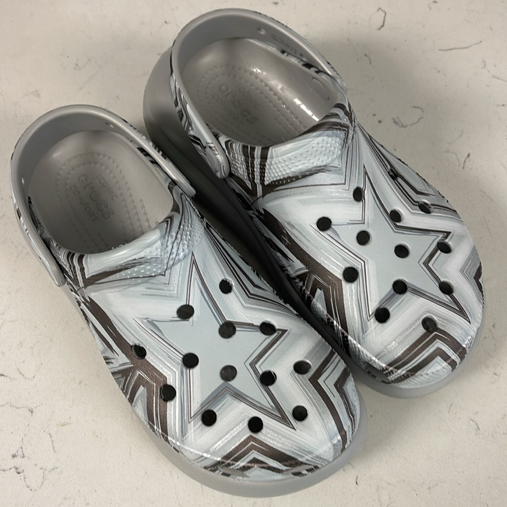 Crocs Classic Crush Disco Clog Platform 208121-0ZT Size 8 - Picture 9 of 17
